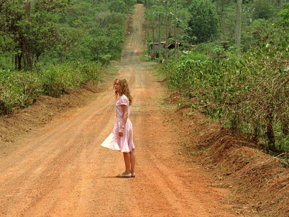 Isabelle Hupert alone White